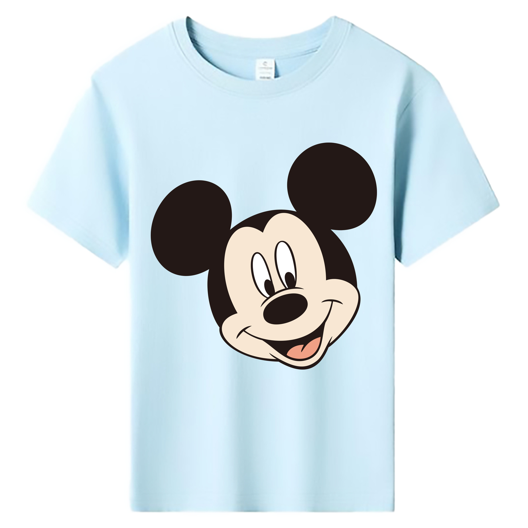ミッキーマウス Mickey Mouse 綿100％キッズTシャツ（フロントプリント）